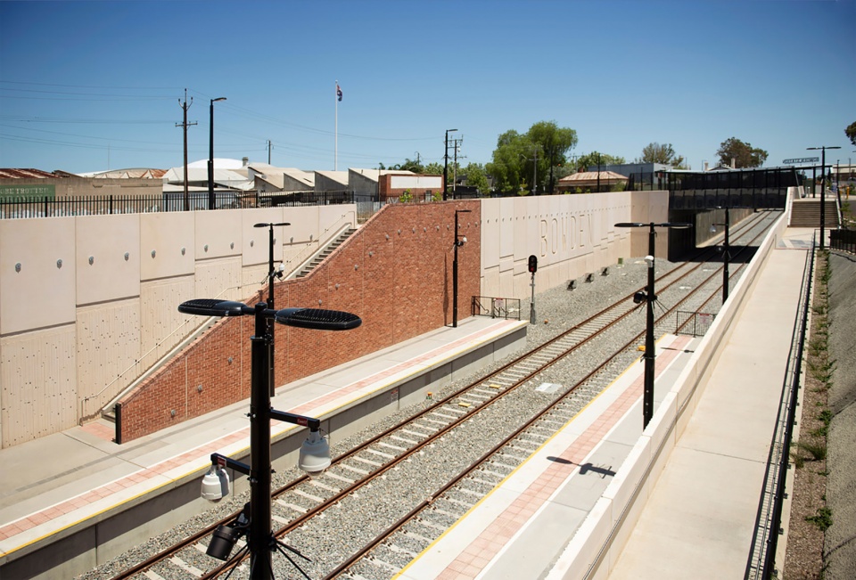 torrens junction rail separation project bowden station by cox architecture