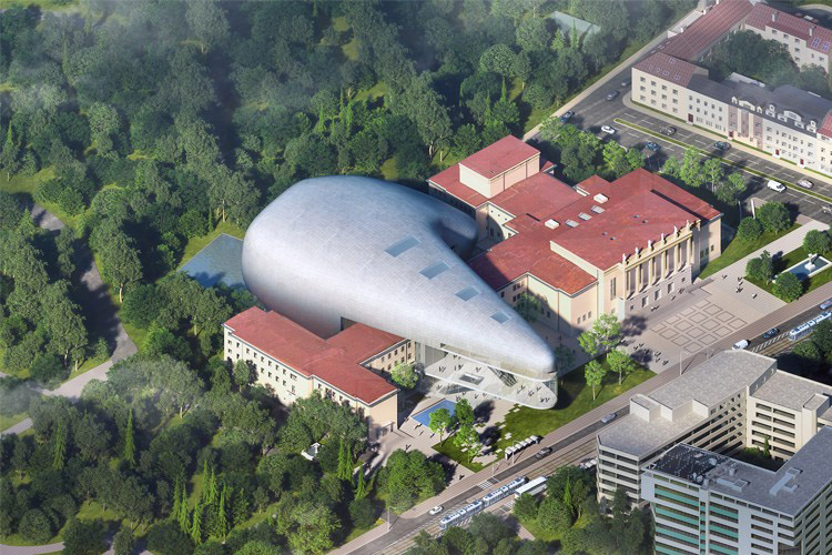steven holl architects architeture acts win competition for concert hall in ostrava czech republic