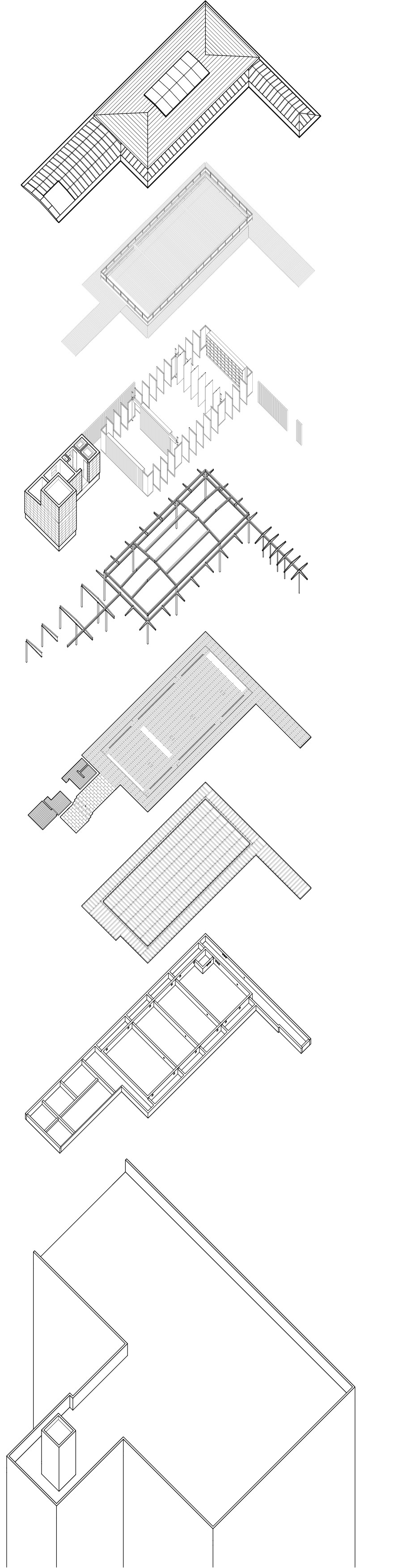 three rooms in a roof garden china by atelier z