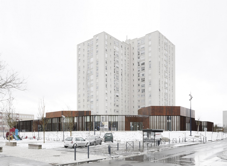 albert schweitzer community centre by mao architectes