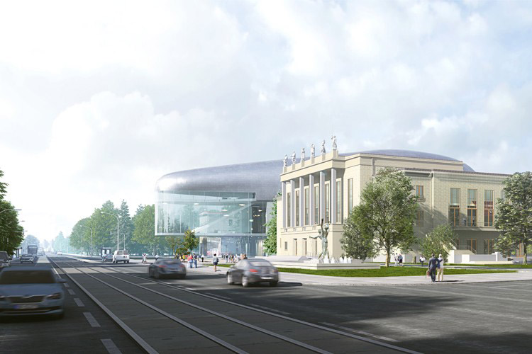 steven holl architects architeture acts win competition for concert hall in ostrava czech republic