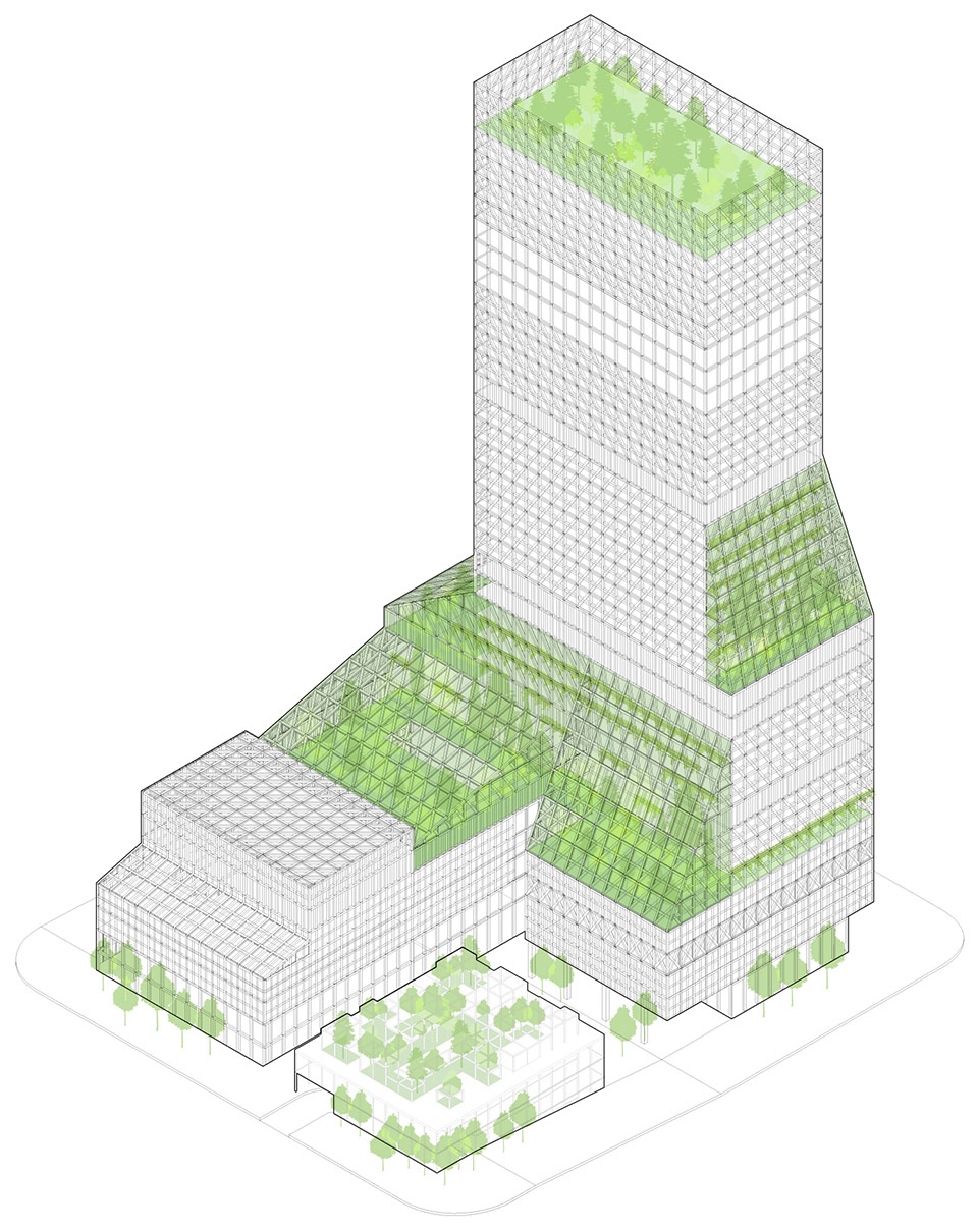 futian civic cultural centre 1st prize competition design china by mecanoo 1
