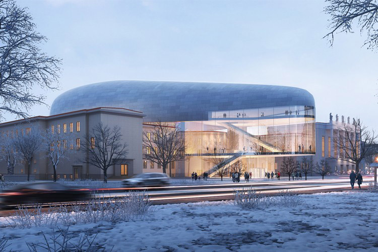 steven holl architects architeture acts win competition for concert hall in ostrava czech republic