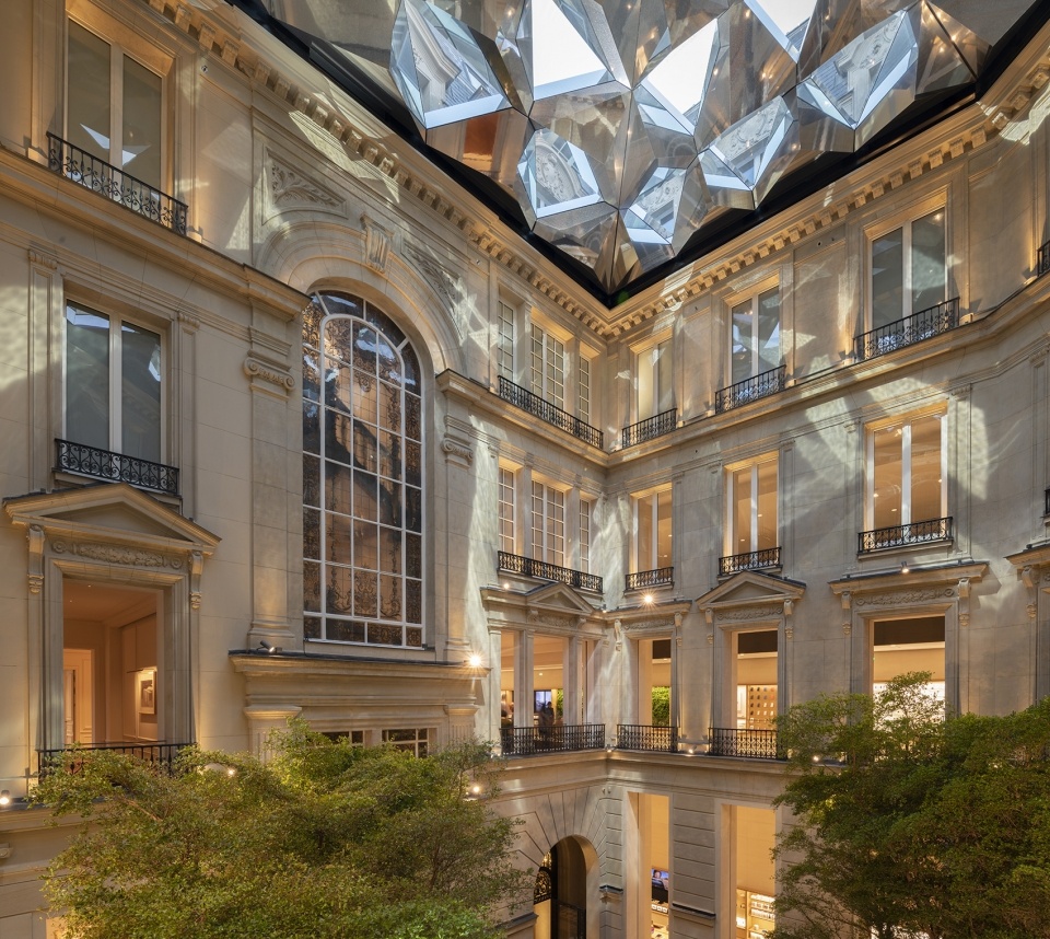 apple champs elysees by foster partners 960x858