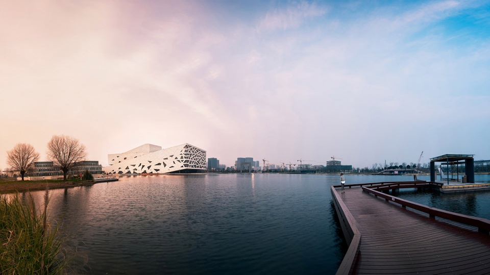 hangzhou yuhang opera china by henning larsen