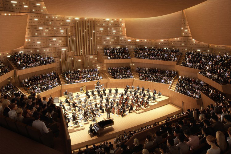 steven holl architects architeture acts win competition for concert hall in ostrava czech republic