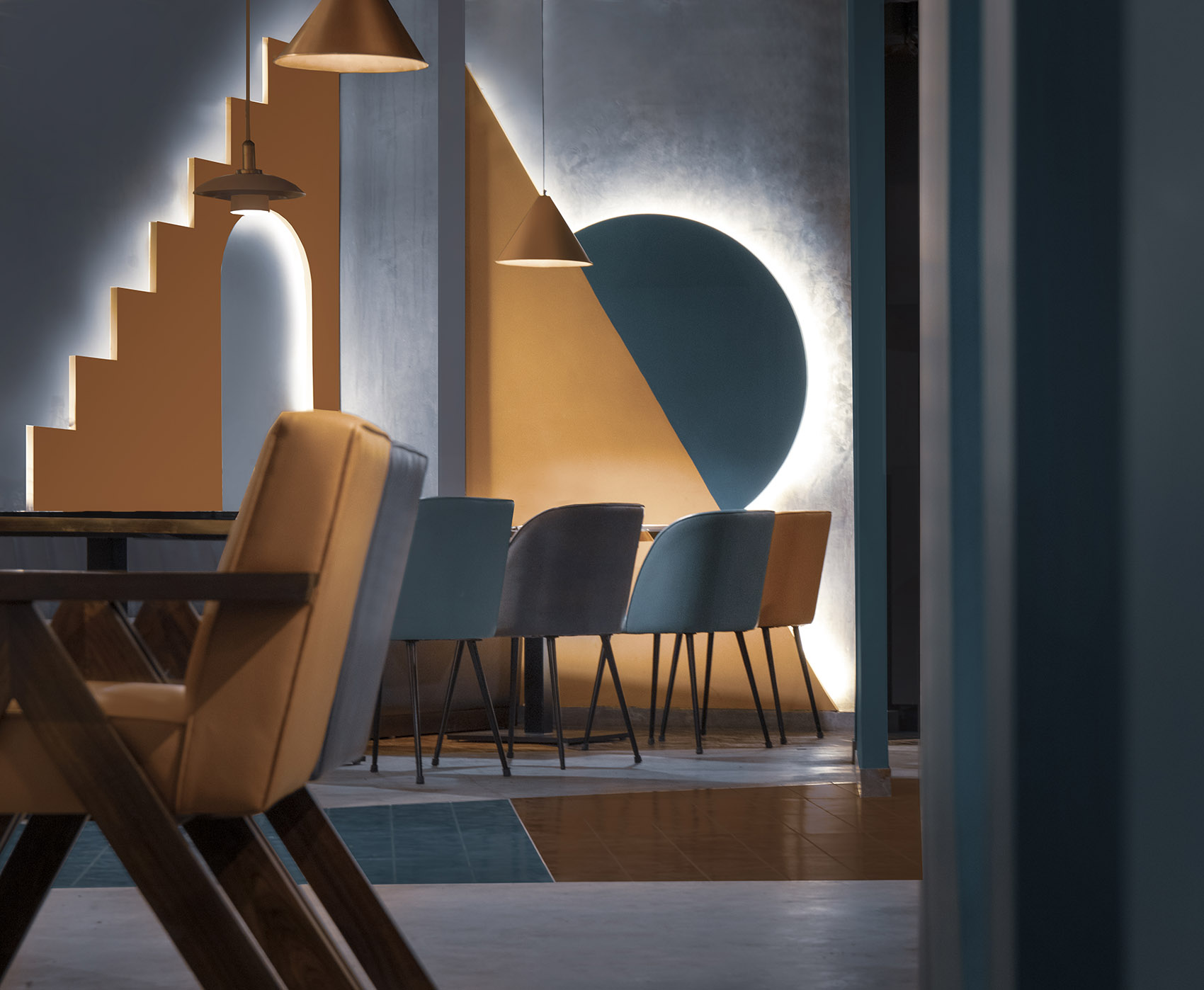 The Geometrication餐厅，印度 / Renesa Architecture Design Interiors Studio ...