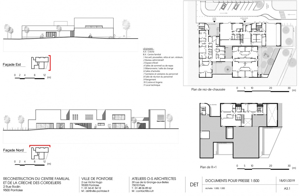 demolition reconstruction of a family facility and a nursery by ateliers o s architectes