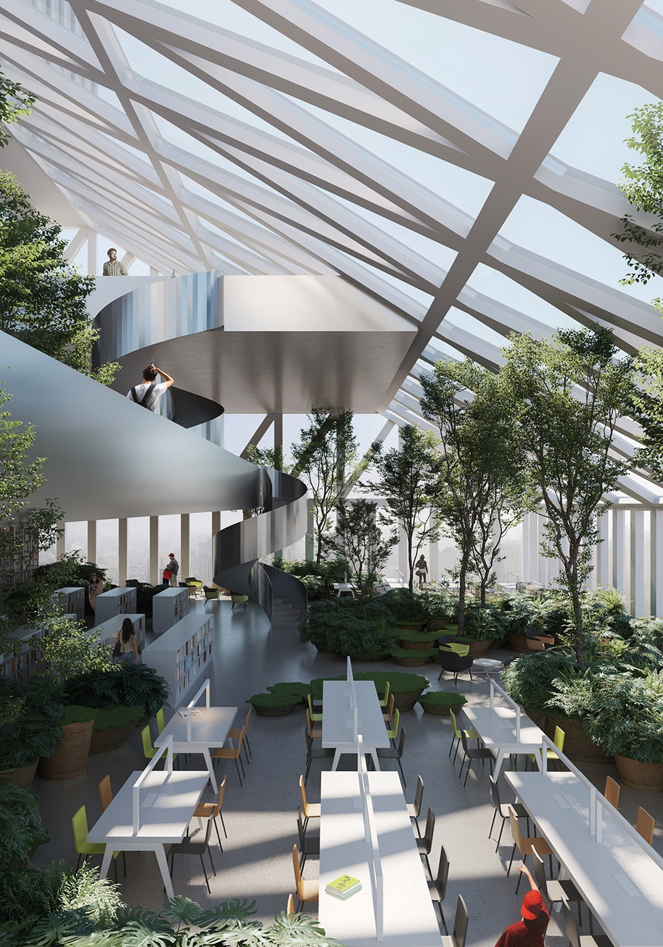 futian civic cultural centre 1st prize competition design china by mecanoo