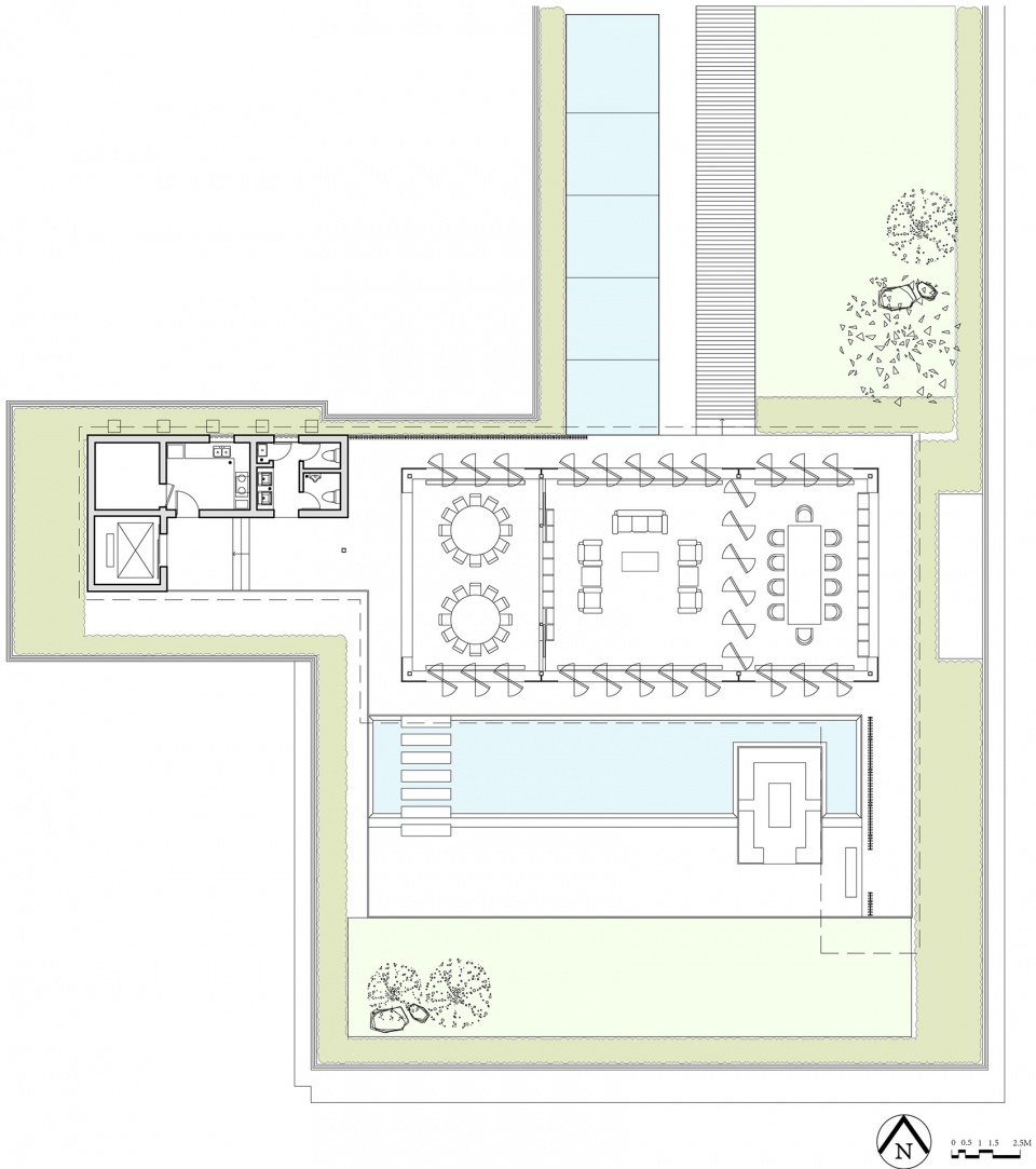 three rooms in a roof garden china by atelier z