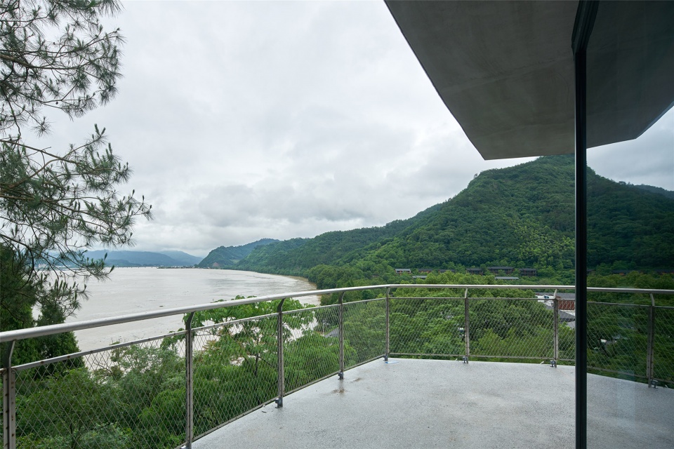 star boat overhead swimming pool on the bank of fuchun river in hangzhou china by the design institute of landscape architecture china ac...