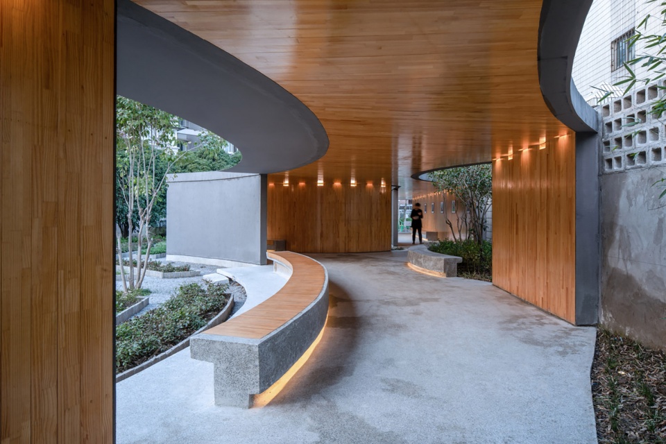 the entrance greenbelt of jiahong community jinqiao town pudong new area in shanghai china by tm studio