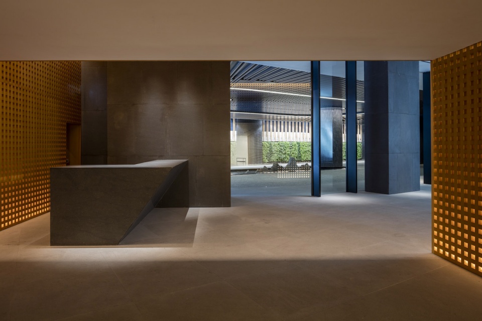 clubhouse and the entrance lobby area of luxury condominium fleur pavilia in hong kong china by uchida design inc