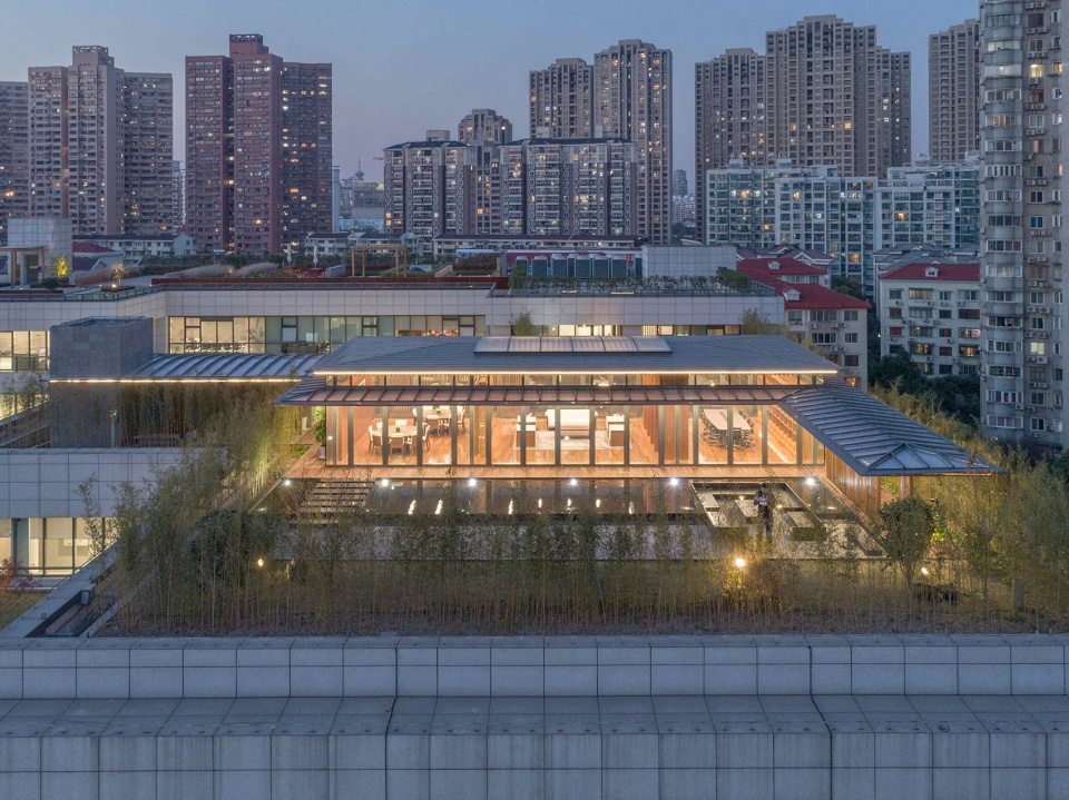 three rooms in a roof garden china by atelier z