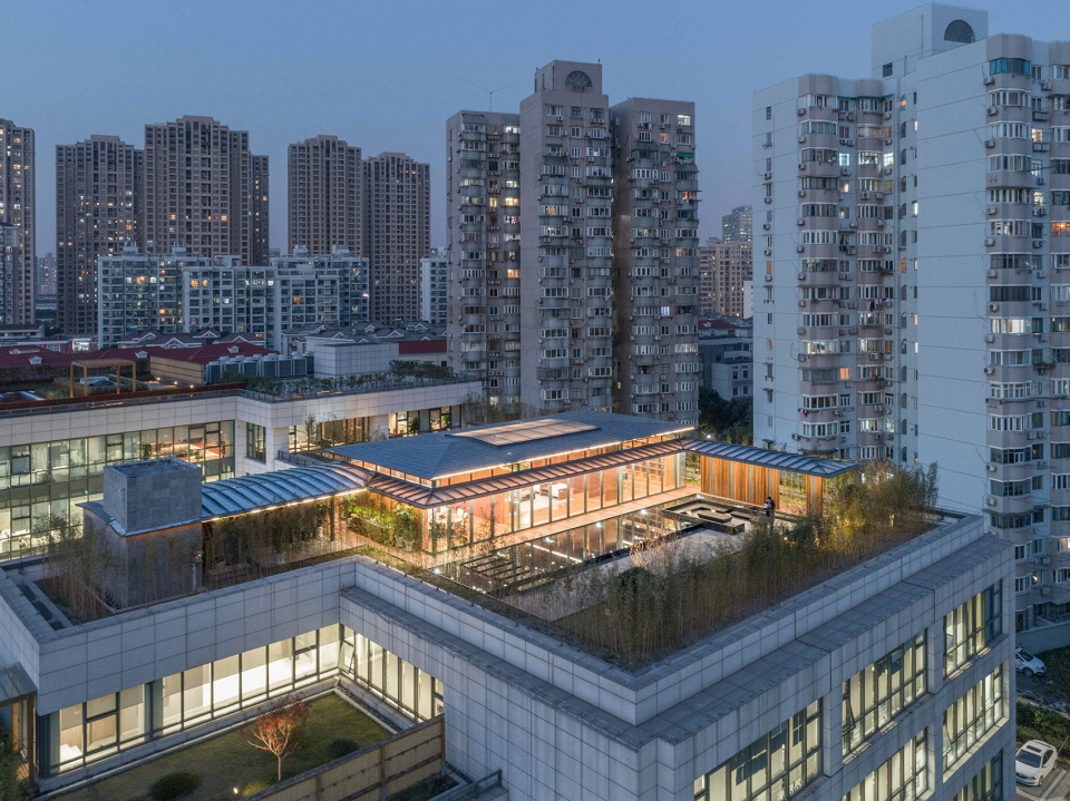 three rooms in a roof garden china by atelier z