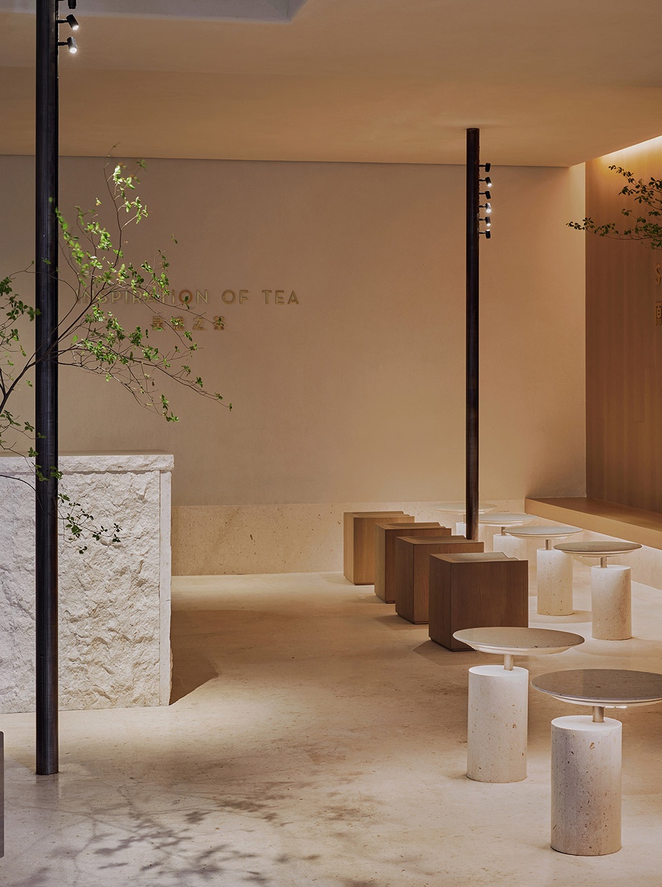 an urban shanshui space heytea at paragon center china by bloomdesign