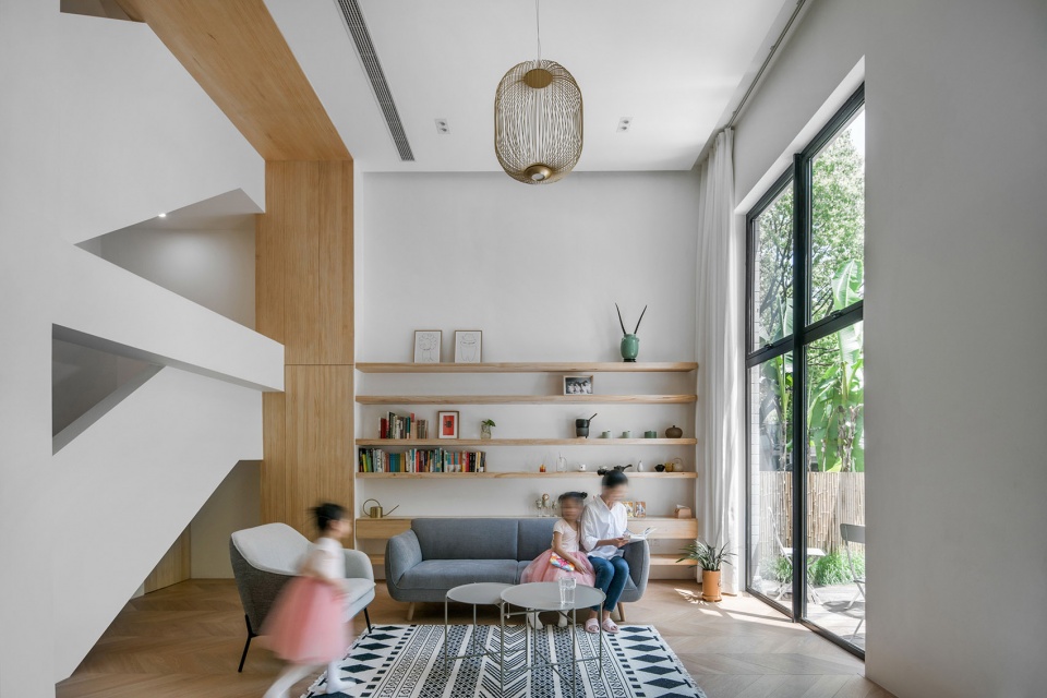 geometrical space for a two kid family china by atelier dy