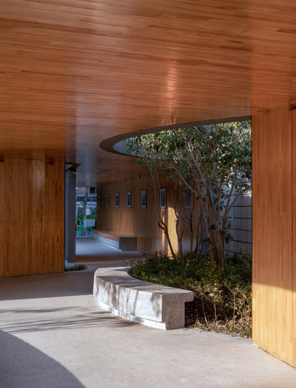 the entrance greenbelt of jiahong community jinqiao town pudong new area in shanghai china by tm studio