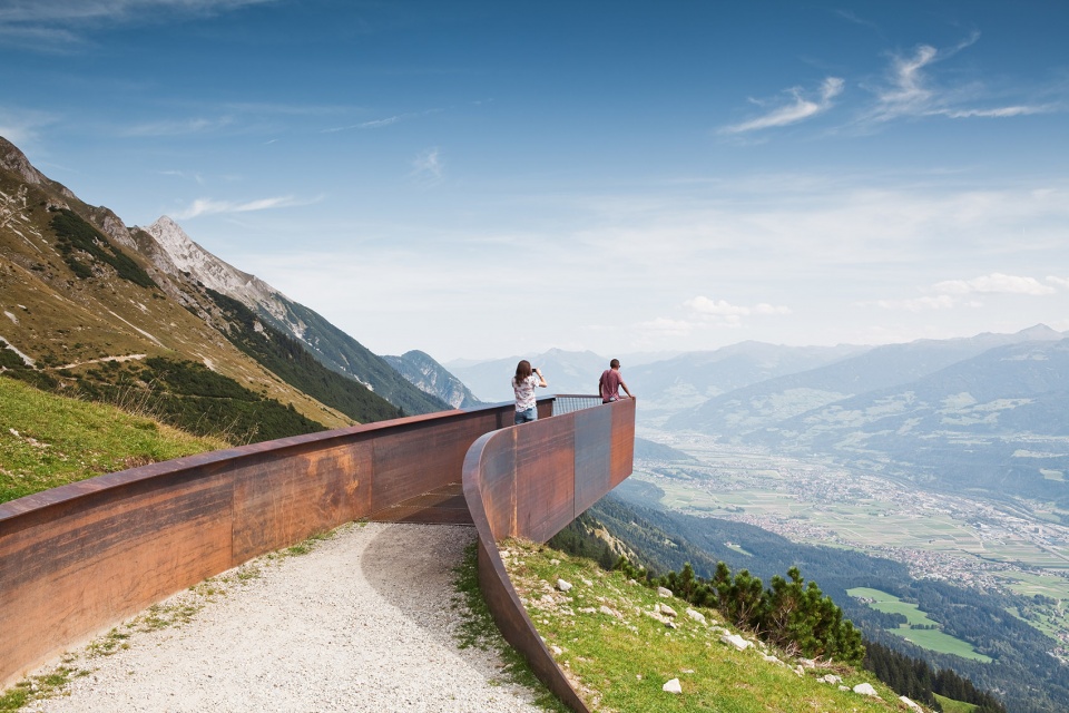 path of perspectives panorama trail on innsbrucks nordkette range snohetta