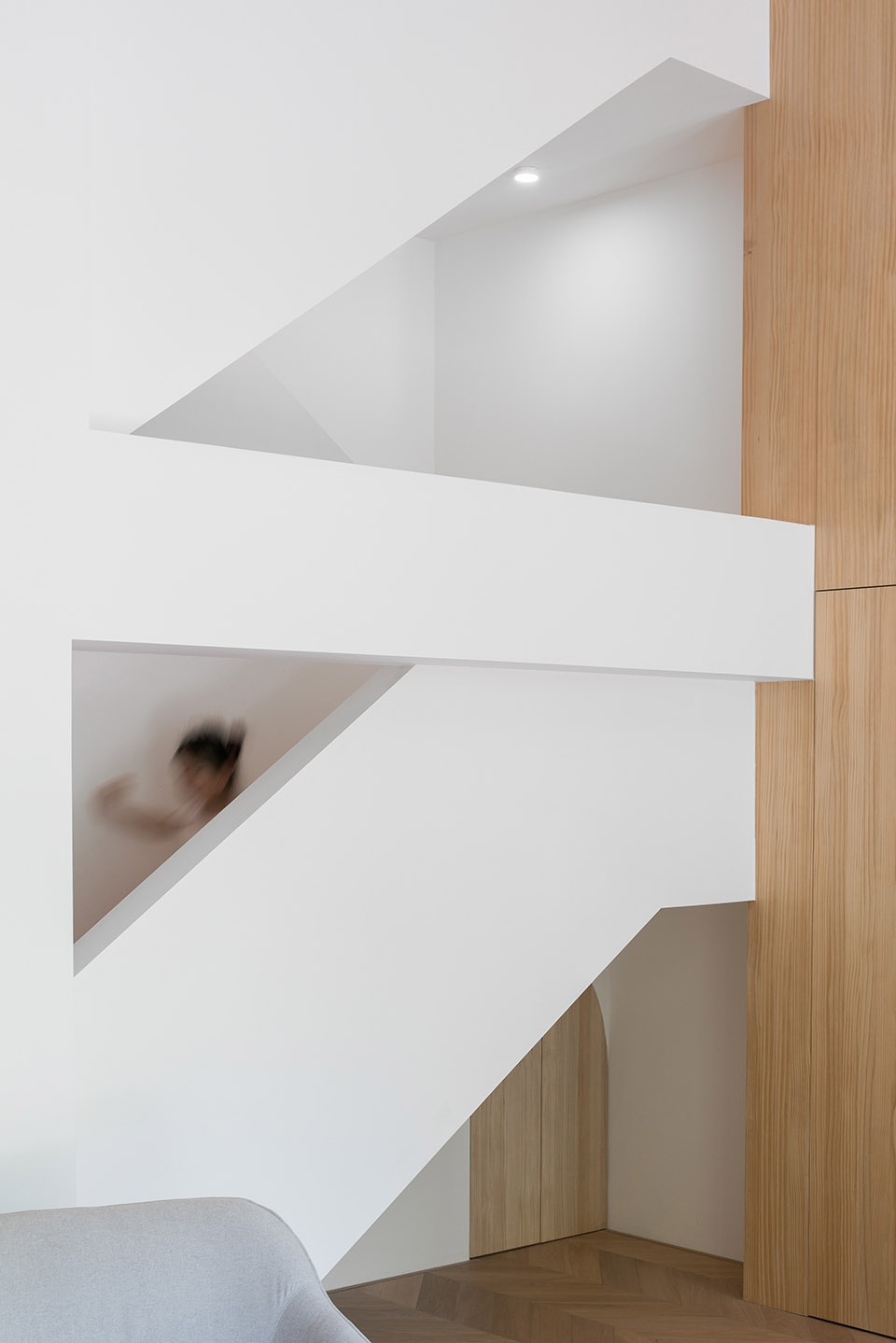 geometrical space for a two kid family china by atelier dy