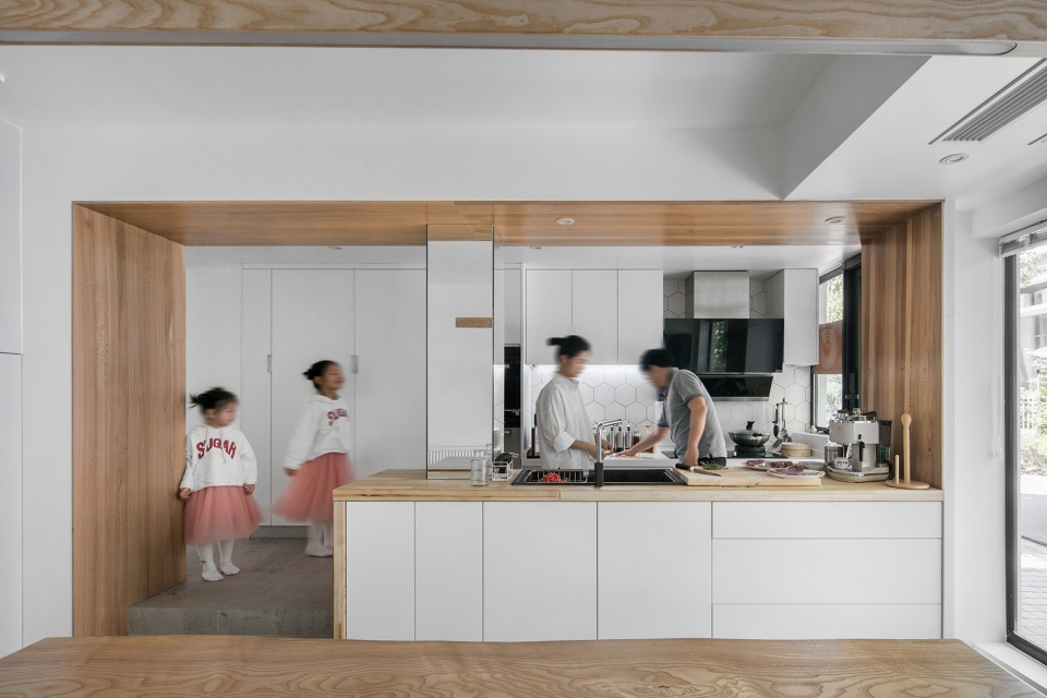 geometrical space for a two kid family china by atelier dy