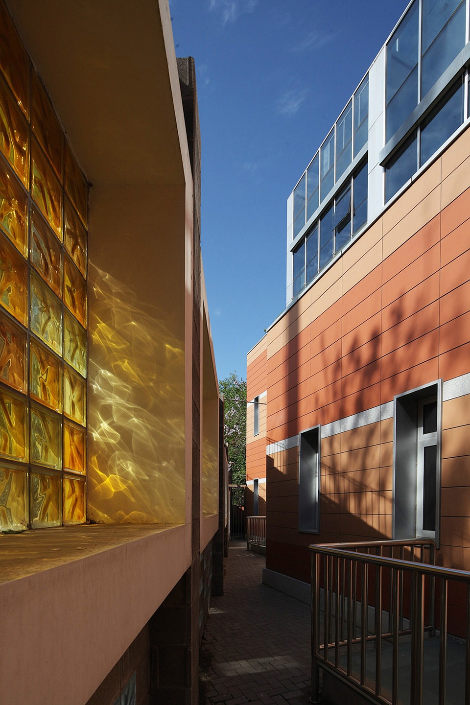 sunlight into the glass renovation of the administrative office building of huijia international school in beijing china by why co