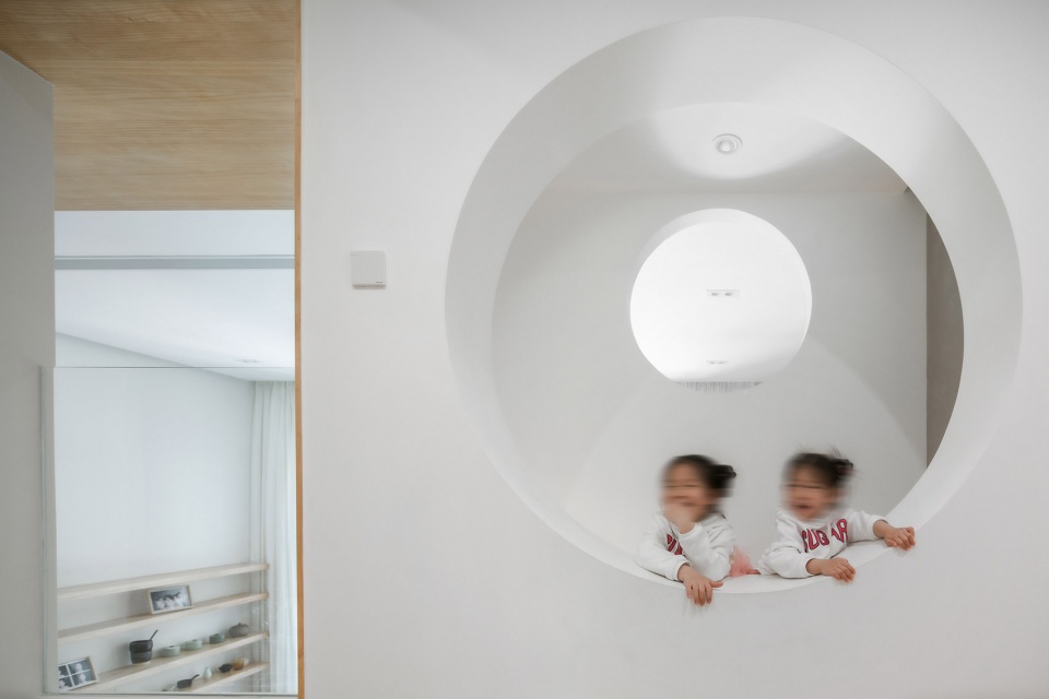 geometrical space for a two kid family china by atelier dy