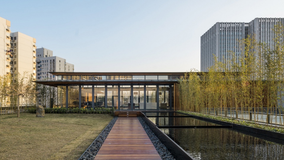 three rooms in a roof garden china by atelier z