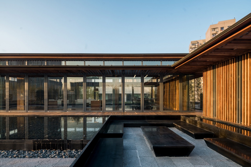 three rooms in a roof garden china by atelier z