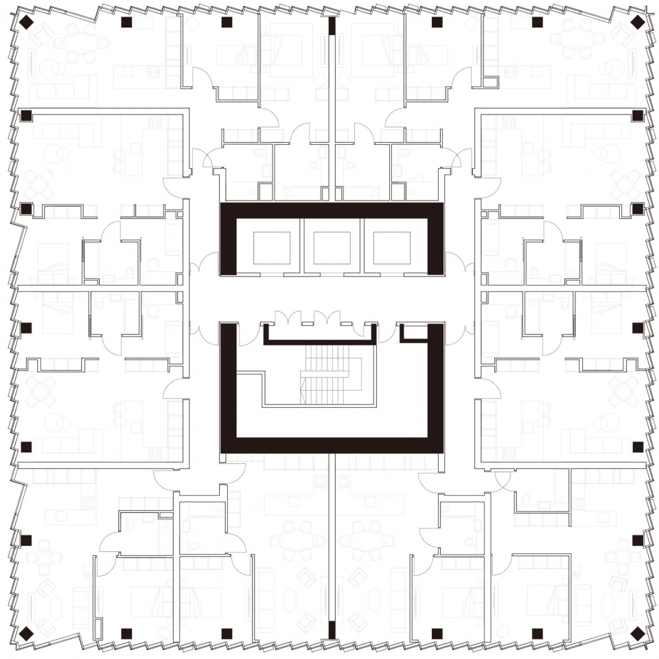 . Manhattan Loft Gardens Typical Floor Plan 拷贝