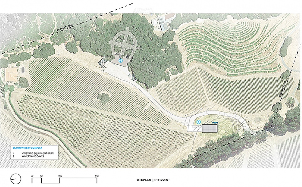 SAXUM VINEYARD EQUIPMENT BARN by Clayton Little