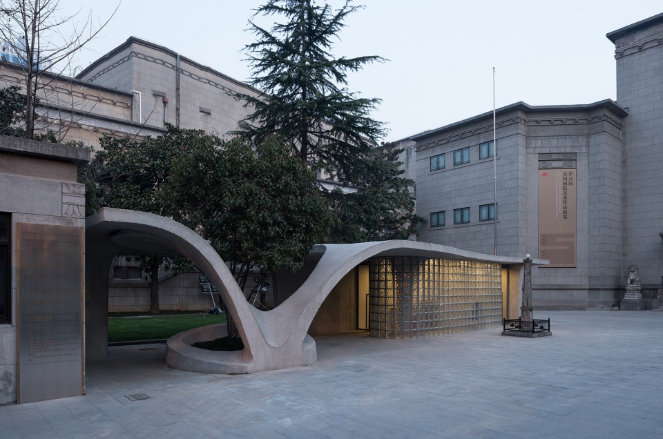 Osmanthus Vase Security Pavilion of Old Jiangsu Art Museum by DesignLab Southeast University