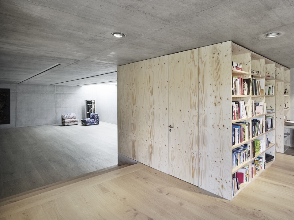 extension house grieder swarovski by afgh architects