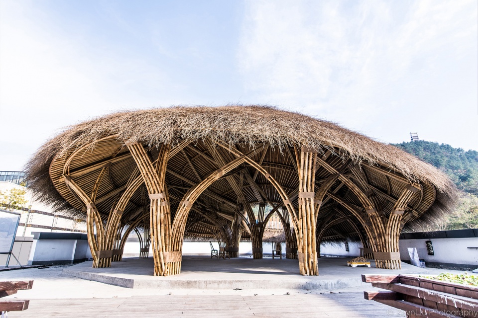 anji liangshan tea house china by student team of tsinghua university