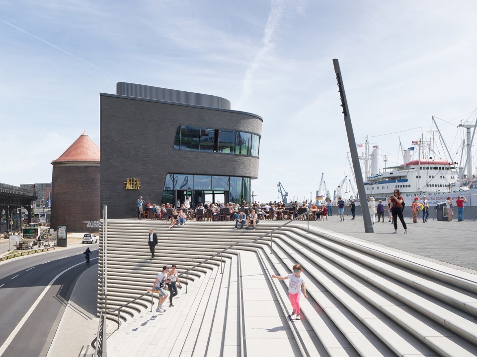 hamburg niederhafen river promenade by zaha hadid architects