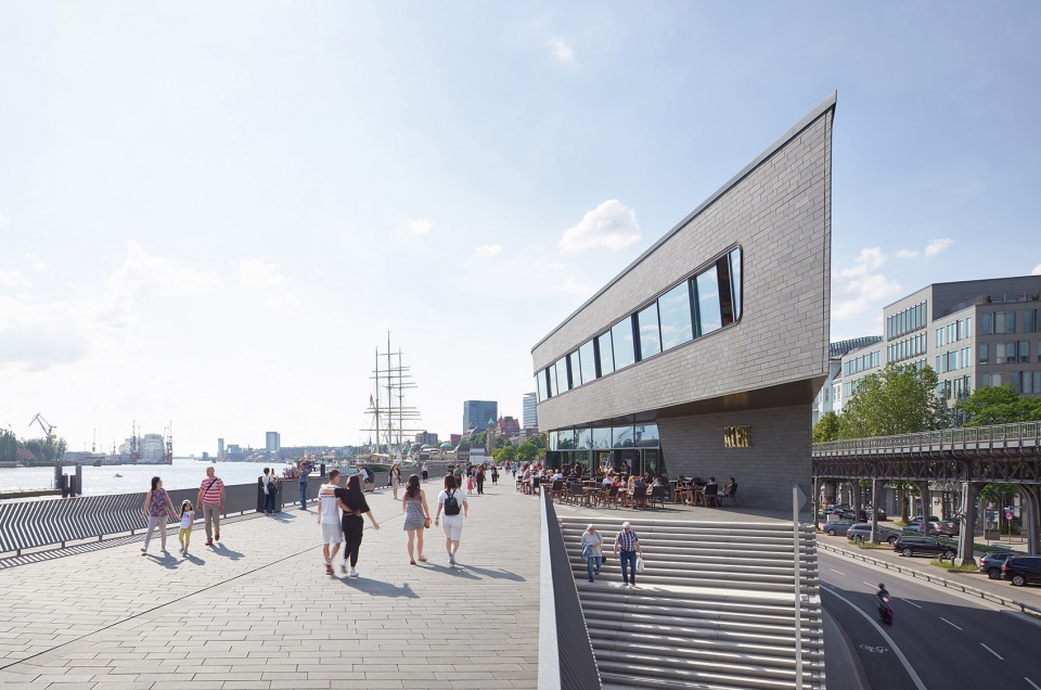 hamburg niederhafen river promenade by zaha hadid architects