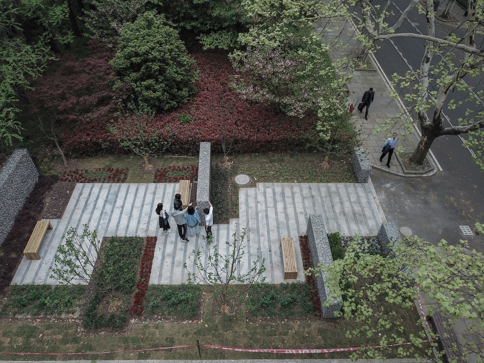 four squares landscape micro update of siping road campus of tongji university china by tjad 960x720
