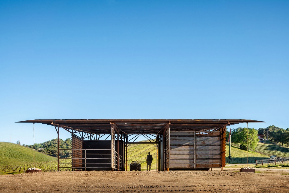 SAXUM VINEYARD EQUIPMENT BARN by Clayton Little