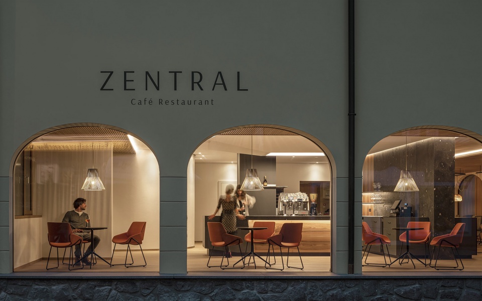 zentral cafe restaurant by messner architects