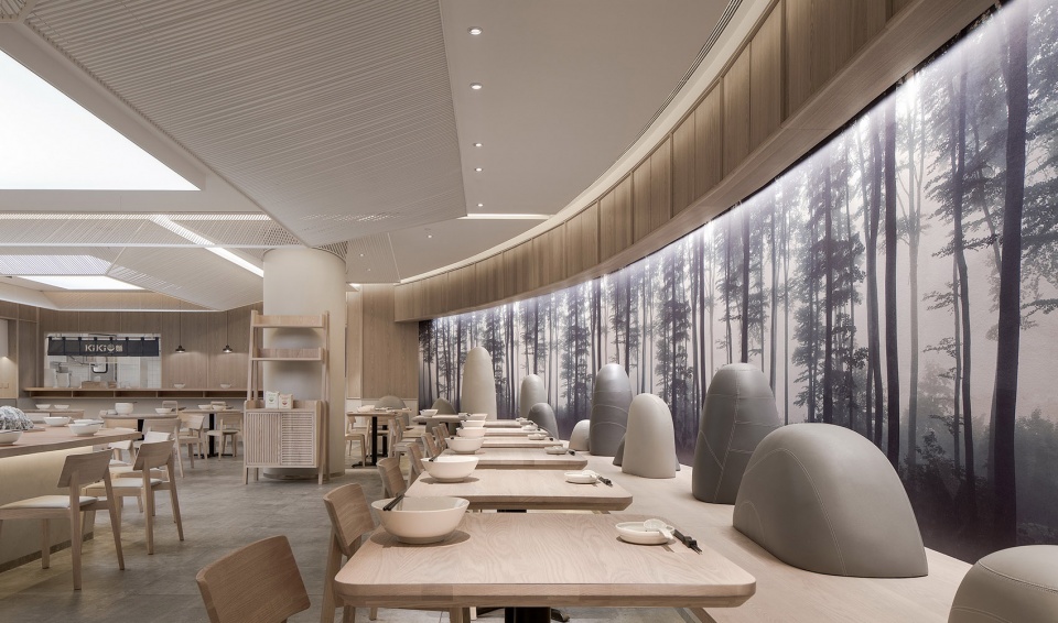kiki noodle house china by golucci interior architects