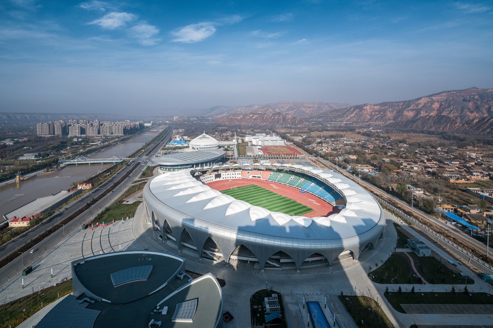 linxia olympic sports center stadium dutstudio