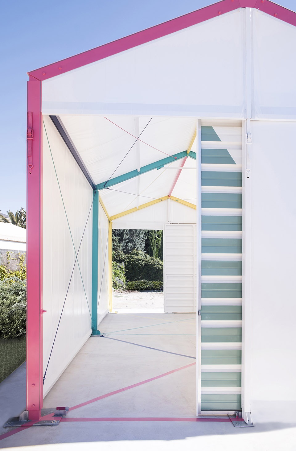 multicolor pavilion by martin pelaez