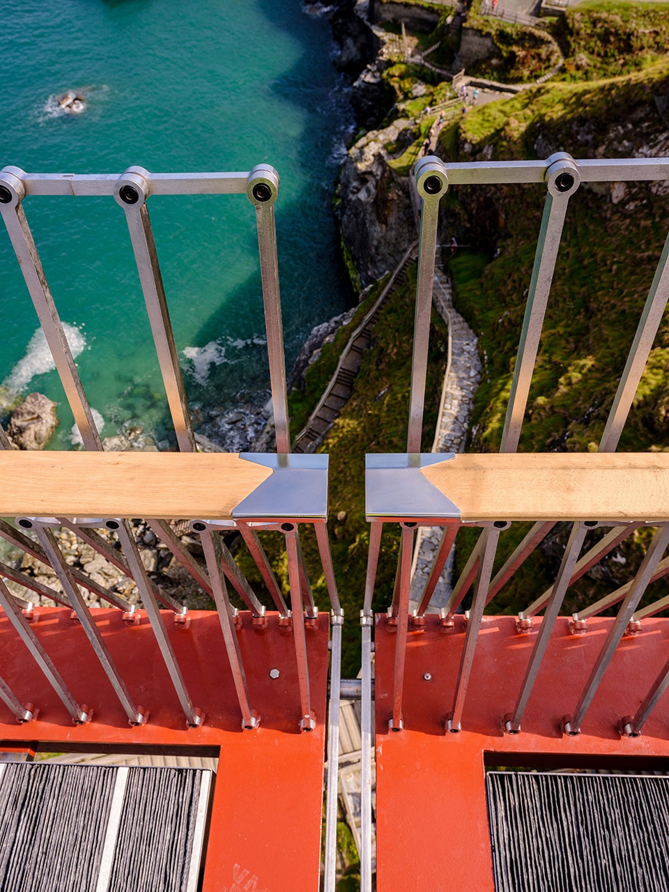 tintagel castle footbridge by ney partners william matthews associates