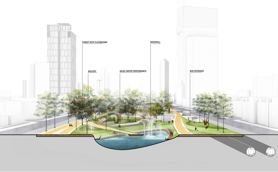 lava aspect studios win central park competition ho chi minh city