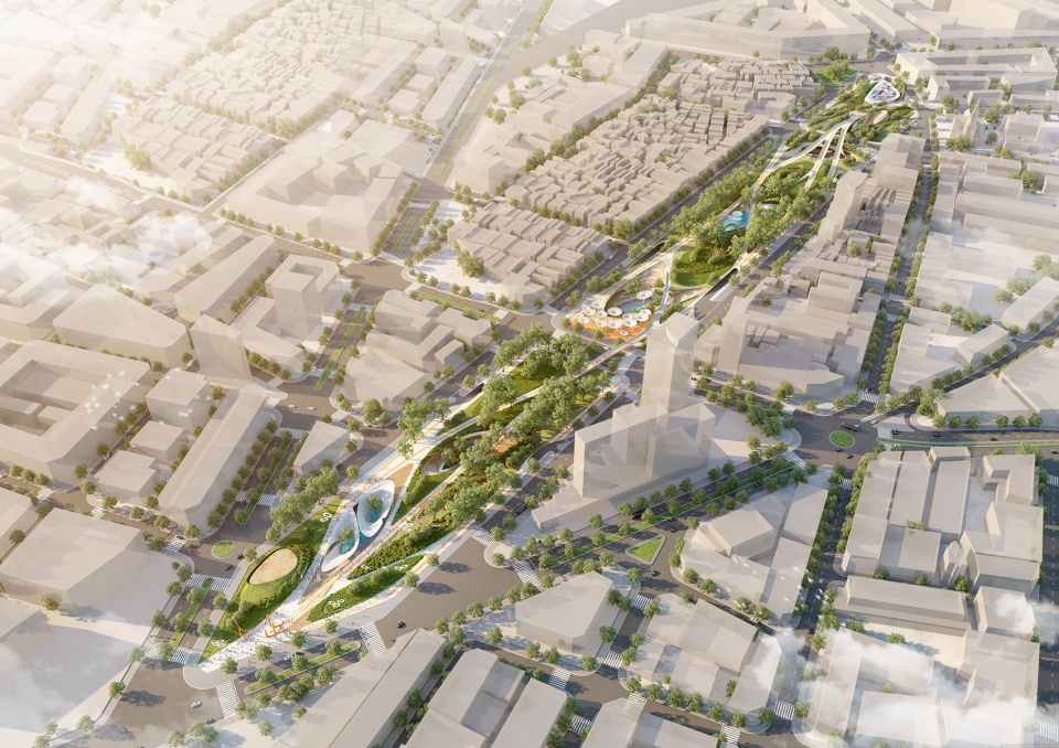 lava aspect studios win central park competition ho chi minh city