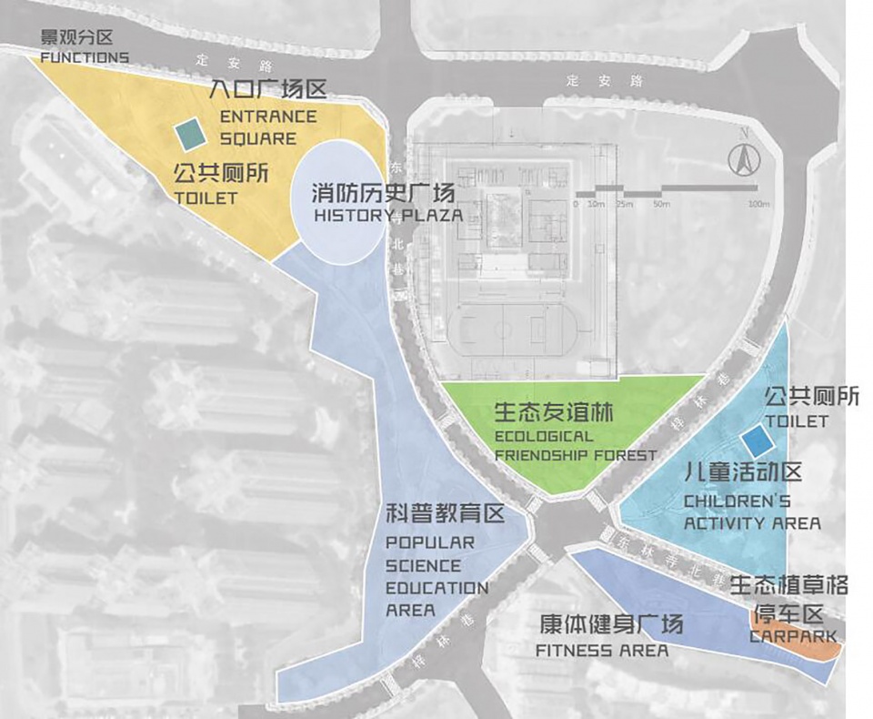 tianfu fire culture park in chengdu by bsed