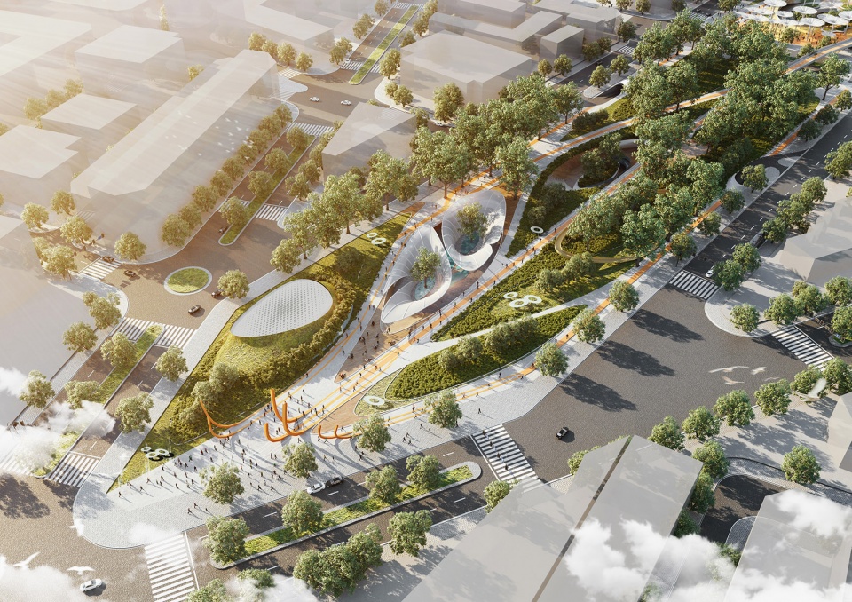 lava aspect studios win central park competition ho chi minh city