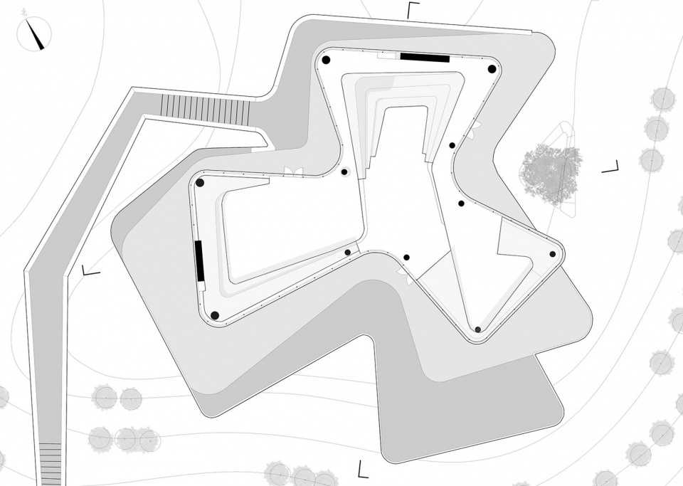 inside the mountain student club of heyuan senior high school by yuanism architects