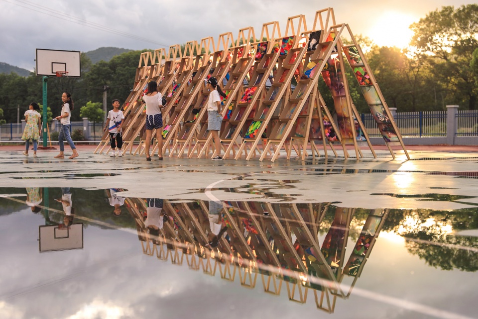 Hi Ladders High 2018 Spatial Installation by Left Behind Children China by One Take Architects