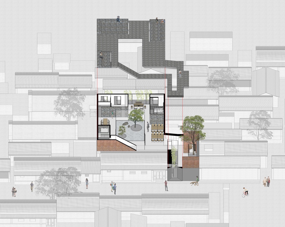 folding courtyard archstudio